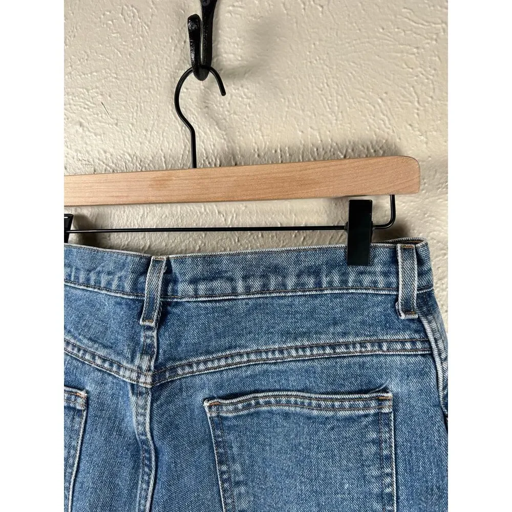 Lands End Jeans Women's Size 12 Straight Leg Denim Y2K Light Wash Spring Pants - Picture 9 of 10